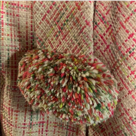 SOLD Anthropologie Pom Pom Coat Elevenses Coat Size L - Picture 7 of 8